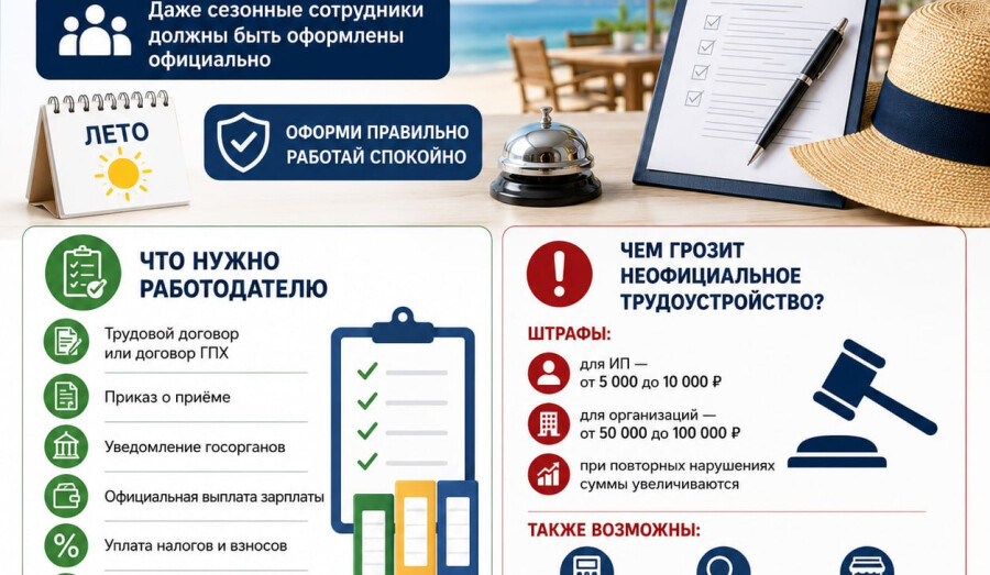 Лето — время активного найма персонала.