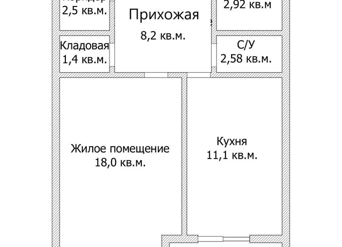 Продается однокомнатная квартира