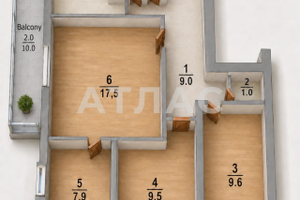 4-к квартира, 7/9 этаж, 66,3м², арт. 136542767