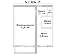 Продается однокомнатная квартира