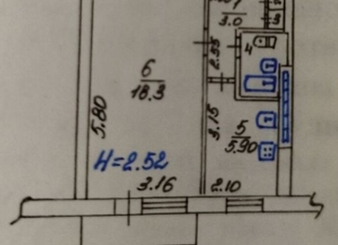 Продается однокомнатная квартира